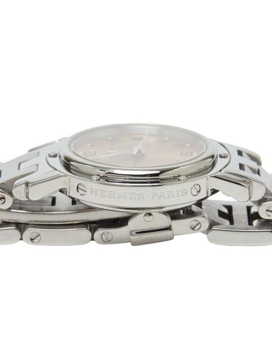 Hermes Clipper Watch Pink Silver Stainless Steel main image 5